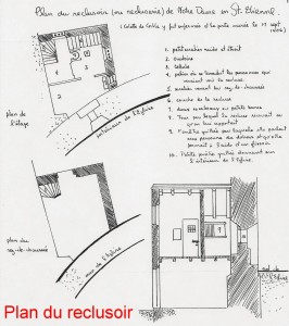 Plan du reclusoir de sainte Colette